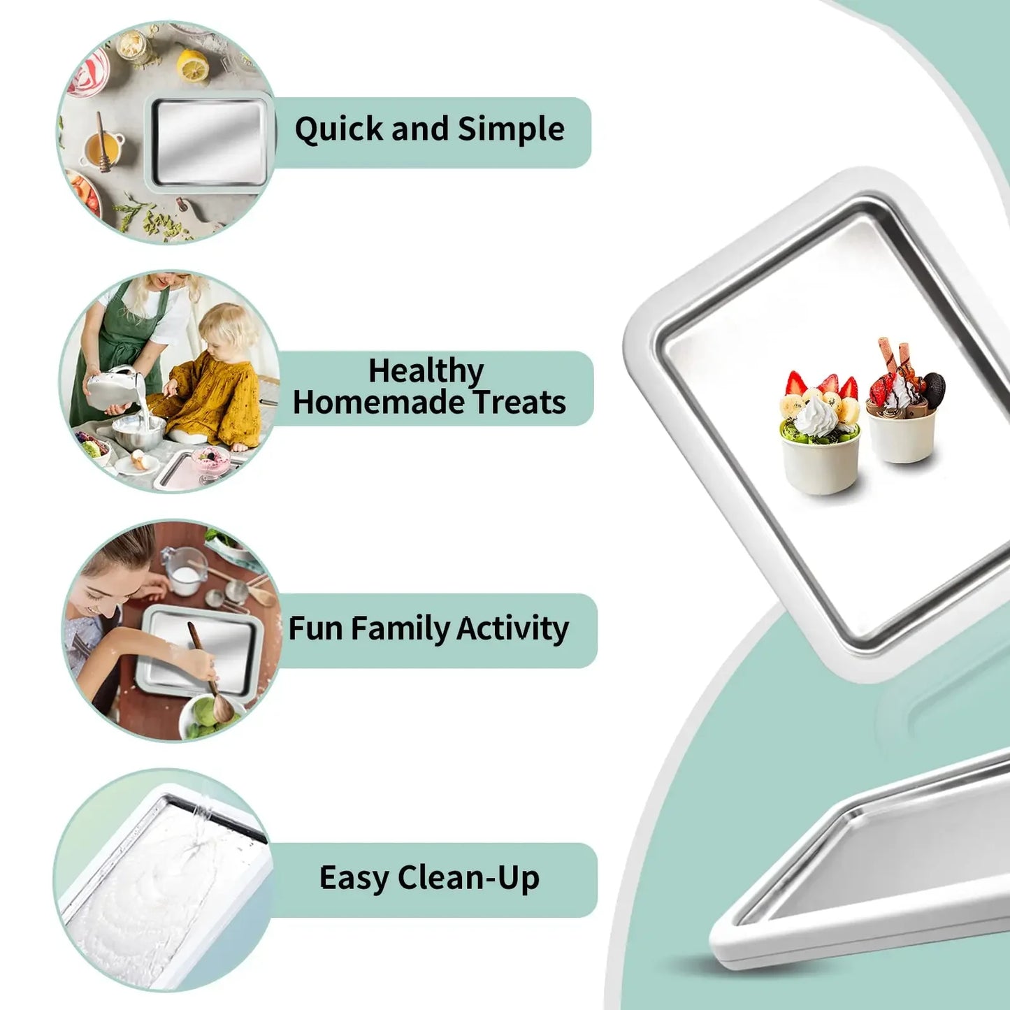 SweetRoll Station™ – At-Home Rolled Ice Cream Kit