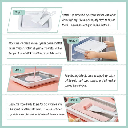 SweetRoll Station™ – At-Home Rolled Ice Cream Kit